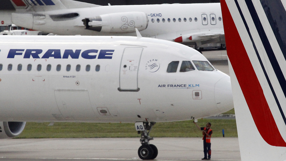 Avion de la compagnie Air France au sol
