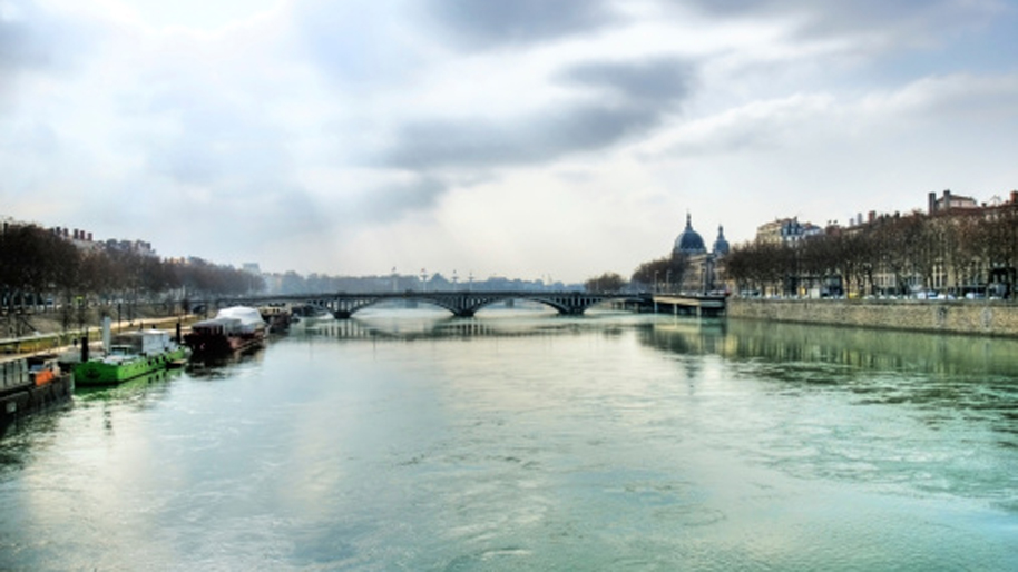 Le Rhône à Lyon